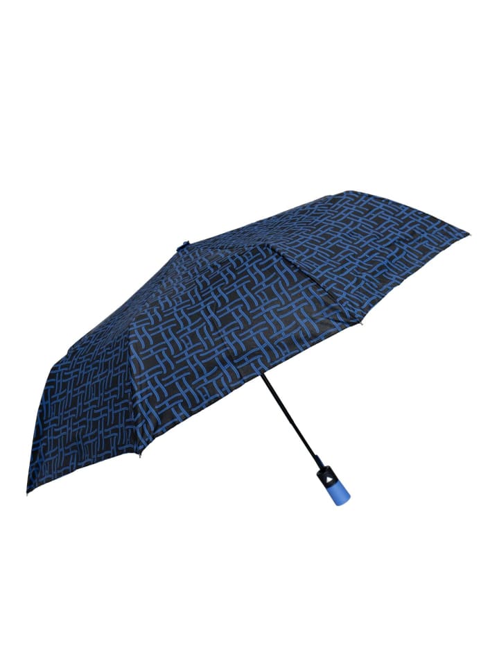 COFI 1453 Teleskop Taschenschirm mit Schutzhülle Fiberglas-Gestell Regeschirm in Blau günstig kaufen onesize