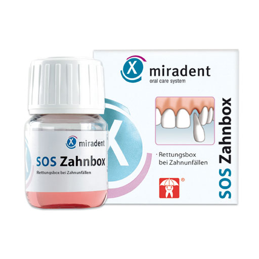 MIRADENT Zahnrettungsbox SOS Zahnbox  1 St  Lösung