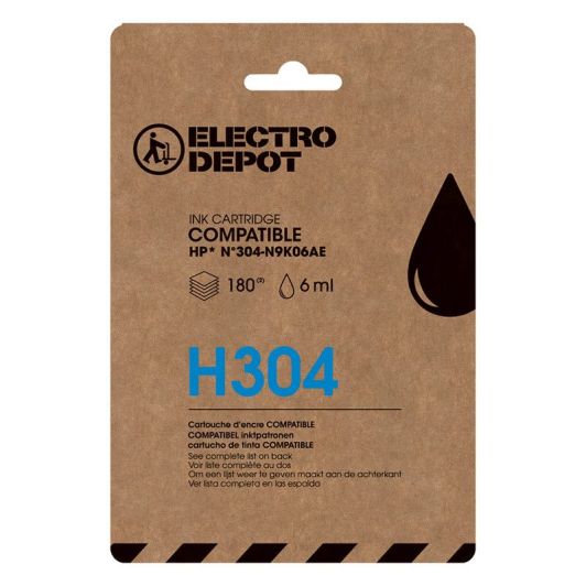 Συμβατό δοχείο ELECTRO DEPOT HP 304 μαύρο