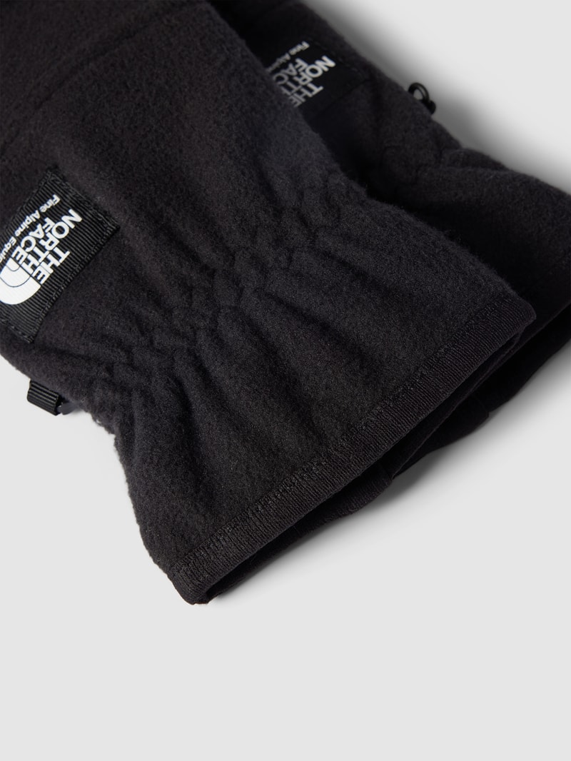 Handschuhe mit Label-Detail in schwarz