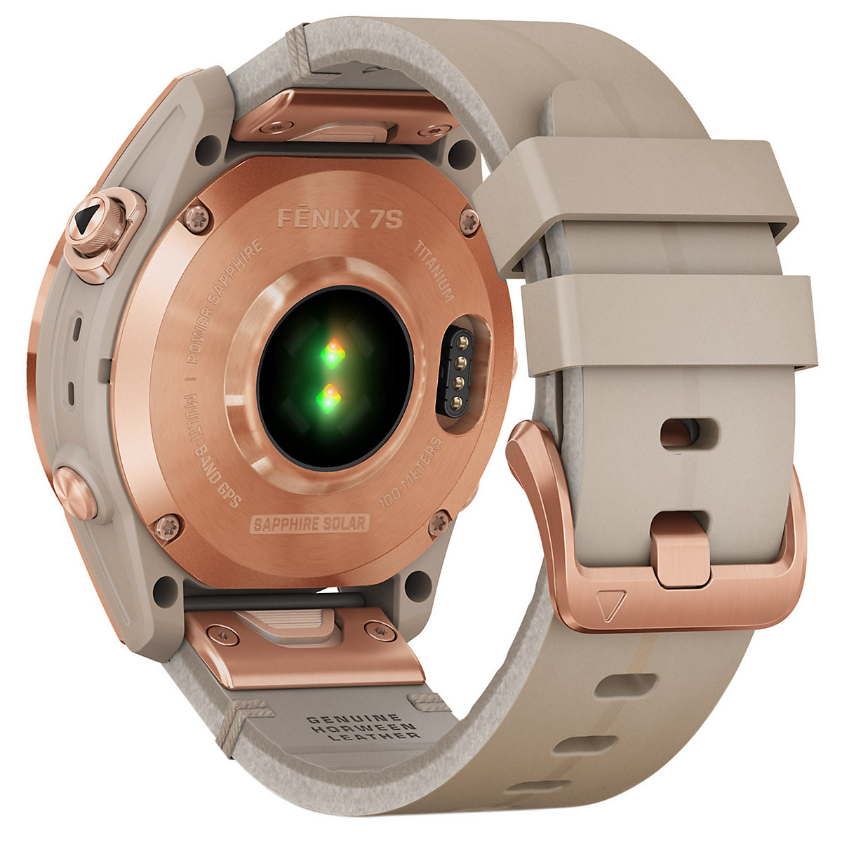 Fenix 7S Saphir Solar Titan Smartwatch kalkstein/roségold Smartwatches
