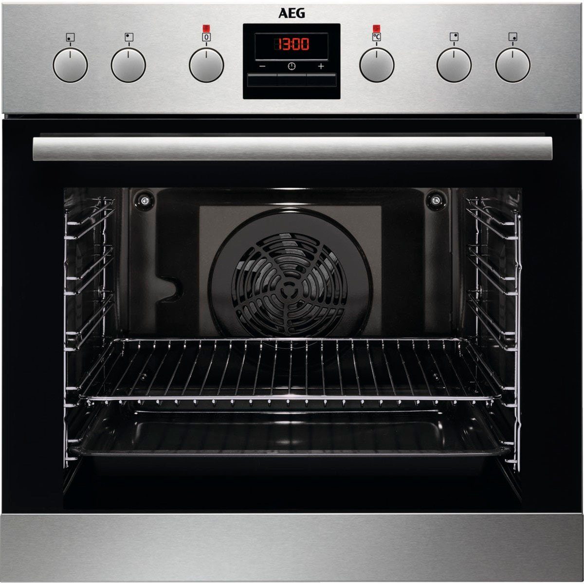 AEG Elektro-Herd-Set EES33101ZM, mit Backauszug, Multifunktionsherd