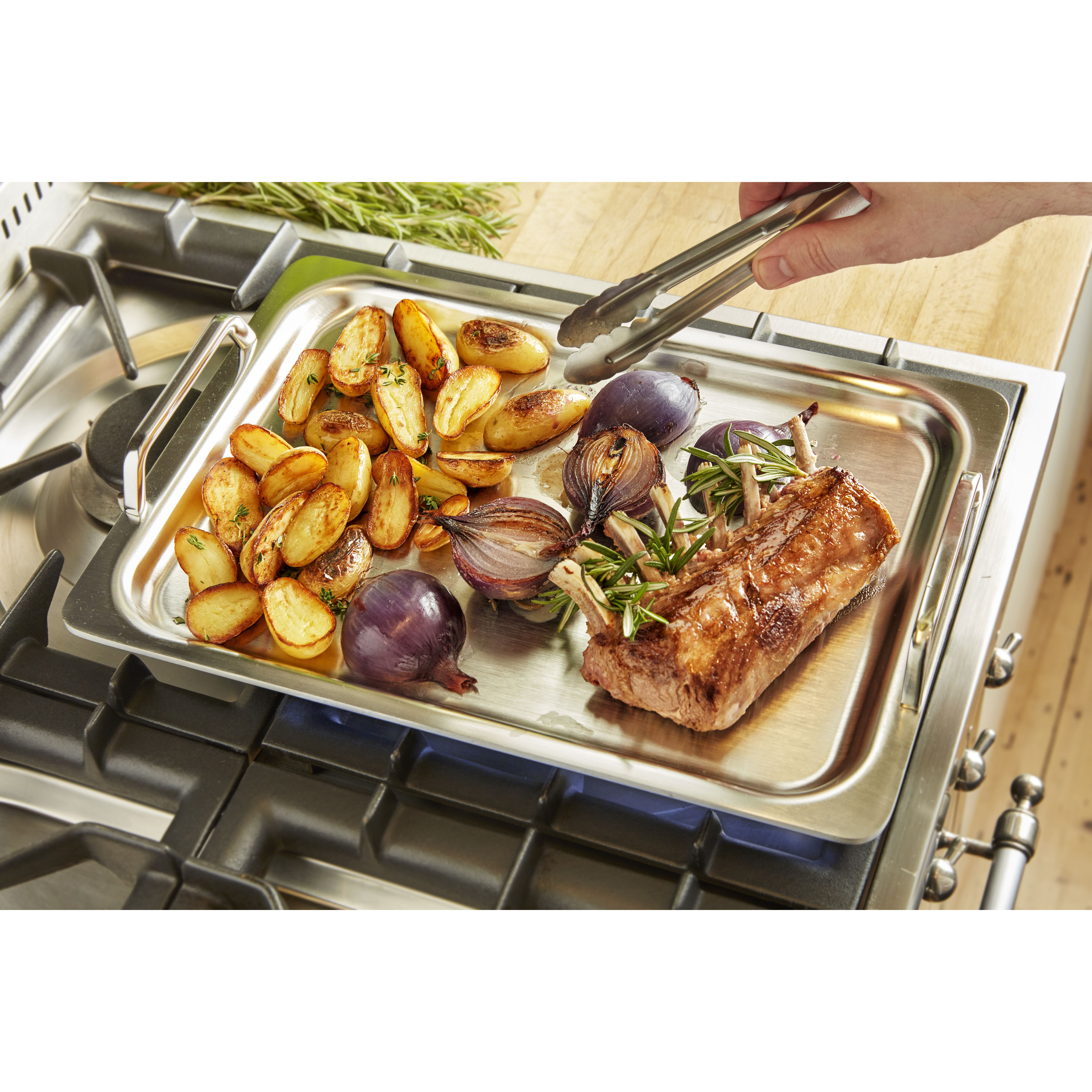 Plancha 39 cm, 18/10 Edelstahl