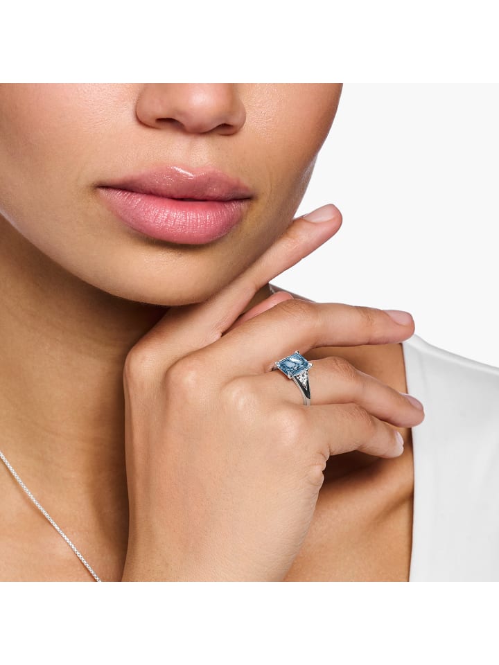 Thomas Sabo Ring in silber, blau günstig kaufen