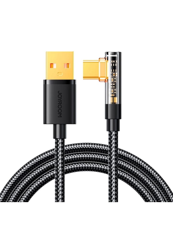 COFI 1453 Gaming-Kabel USB-C (gewinkelt) zu USB-A (gerade) 3A 1,2 m – in Schwarz günstig kaufen 1200