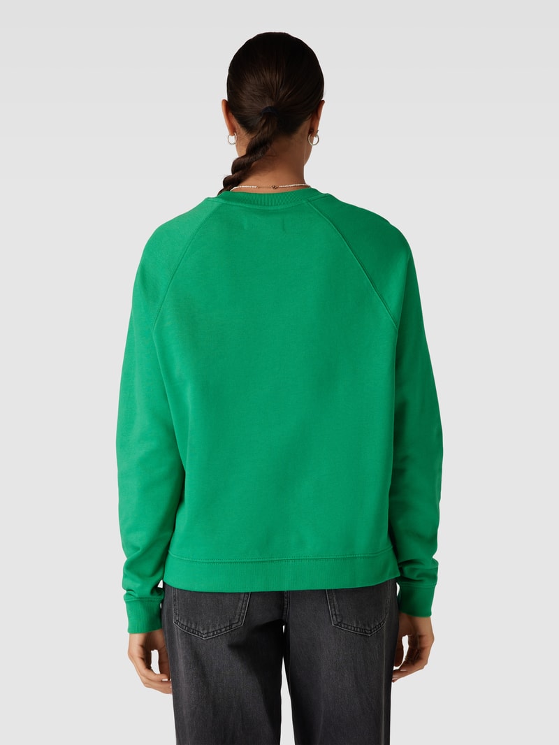 Sweatshirt mit Label-Print in grün