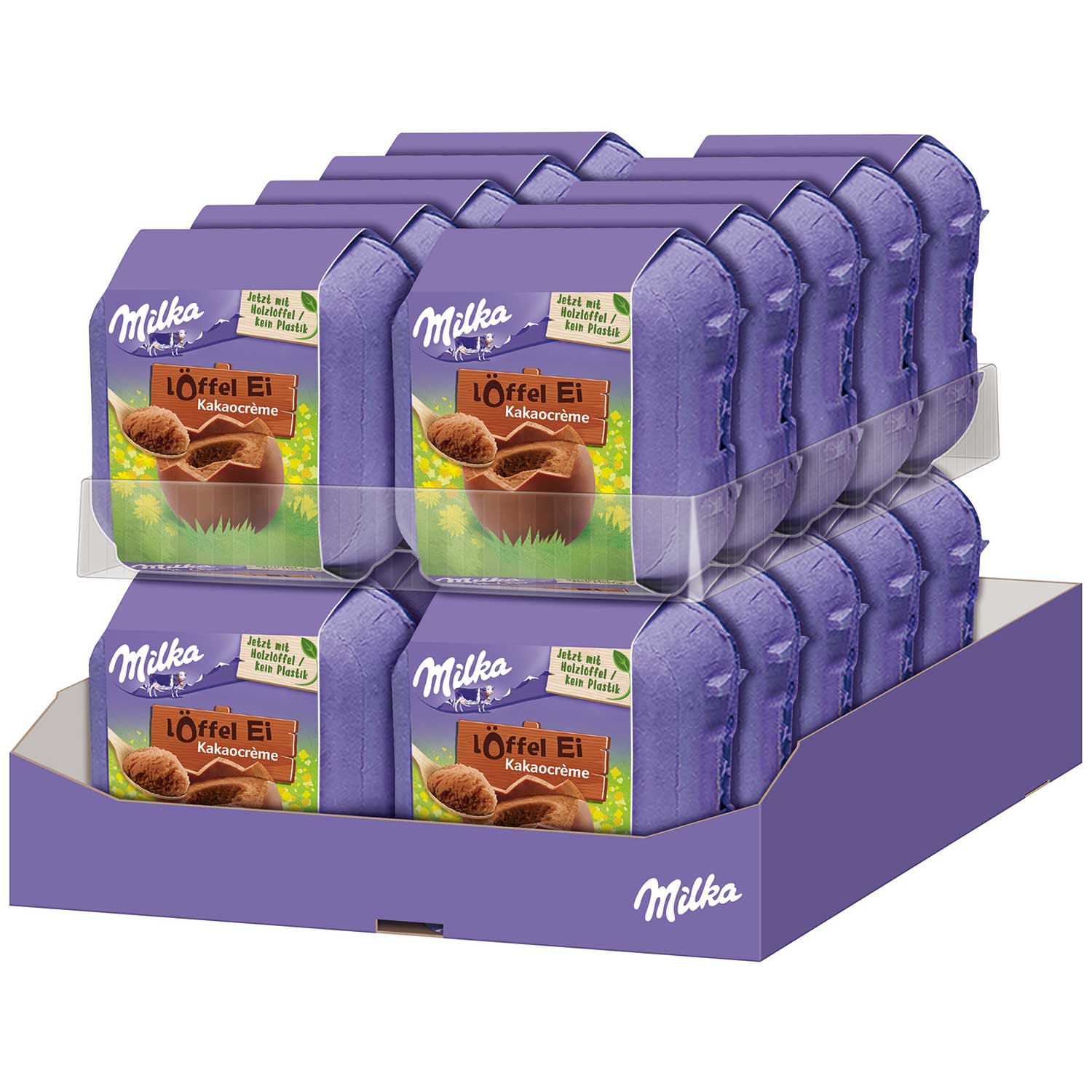 Milka Löffel-Ei Kakaocrème 4x34g