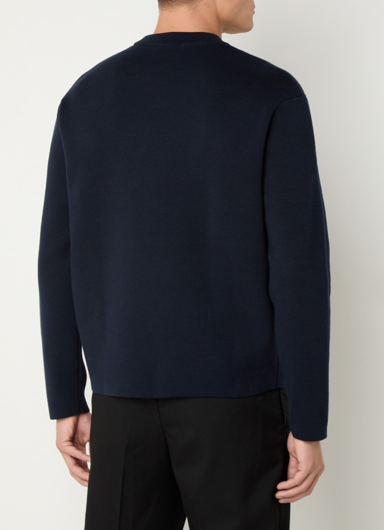 Selected Homme  Grofgebreide pullover in biologische katoenblend