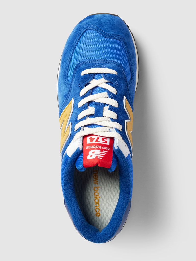 Sneaker mit Label-Print Modell 'CHUNKY' in blau