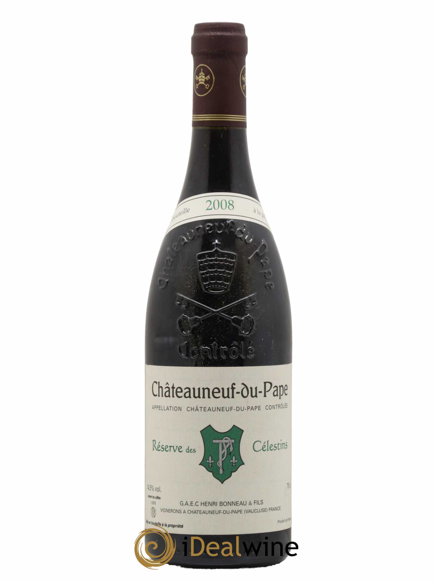 Châteauneuf-du-Pape Réserve des Célestins Henri Bonneau & Fils  2008 - Lot de 1 Bouteille