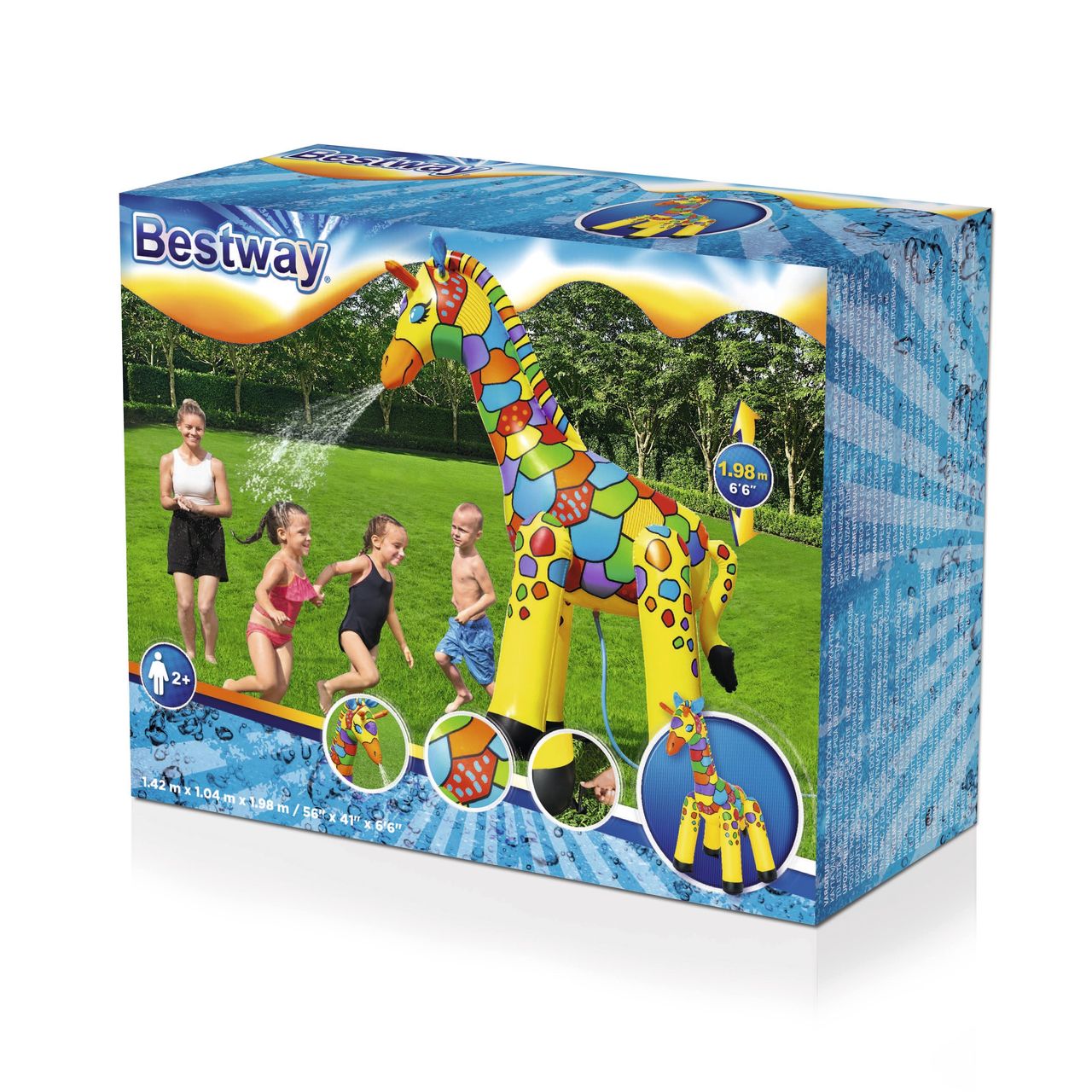 Bestway Jumbo Wassersprinkler Giraffe 142 x 104 x 198 cm