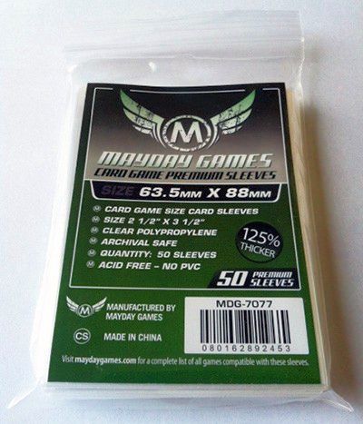 Premium Card Game Sleeves (50) 63.5 x 88mm (grün) - 7077
