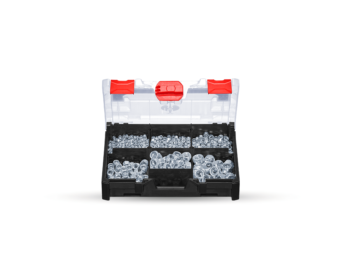 Sechskantsicherungsmuttern DIN 985 in STbox mini