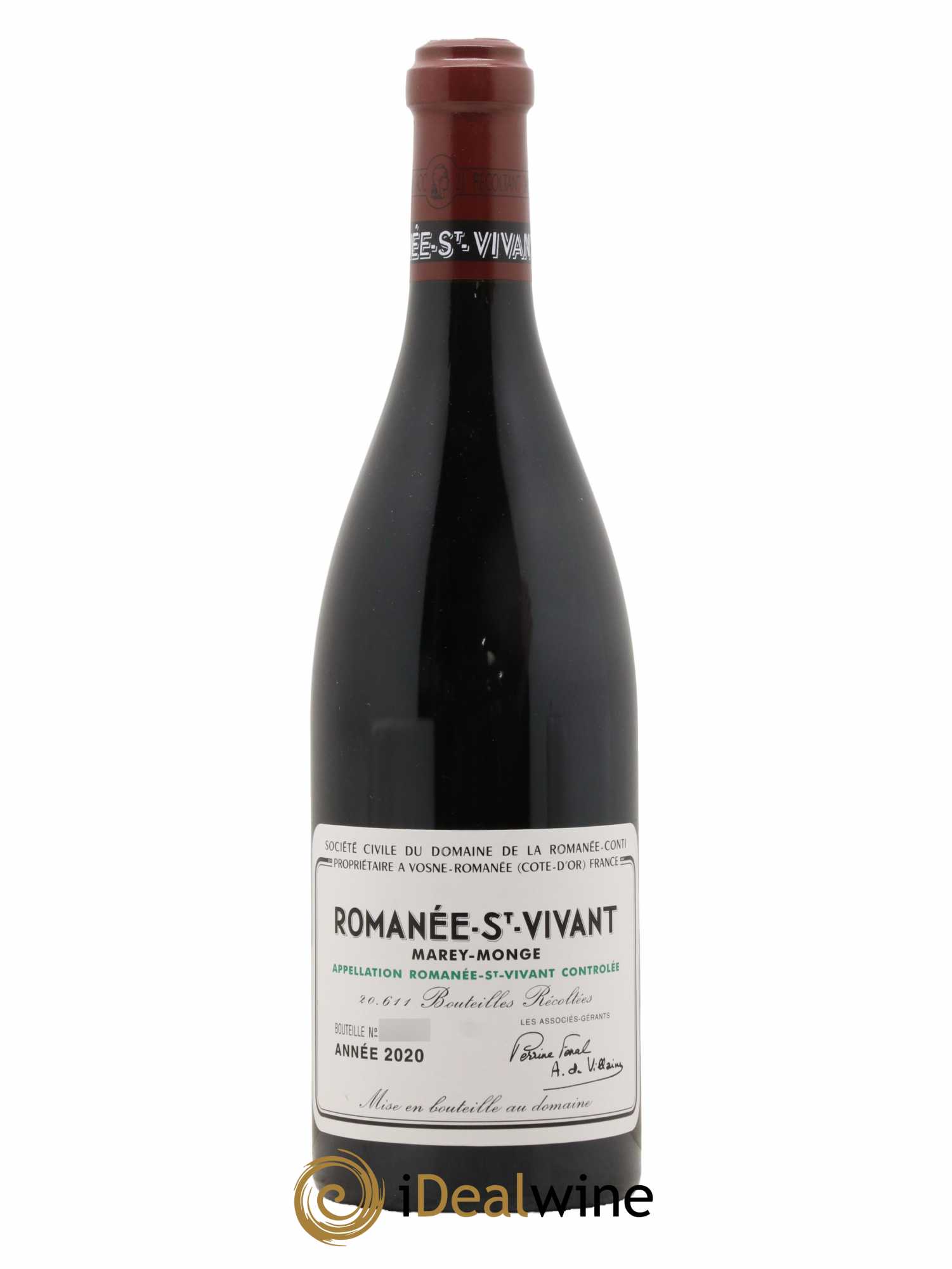 Romanée-Saint-Vivant Grand Cru Domaine de la Romanée-Conti  2020 - Lot de 1 Bouteille