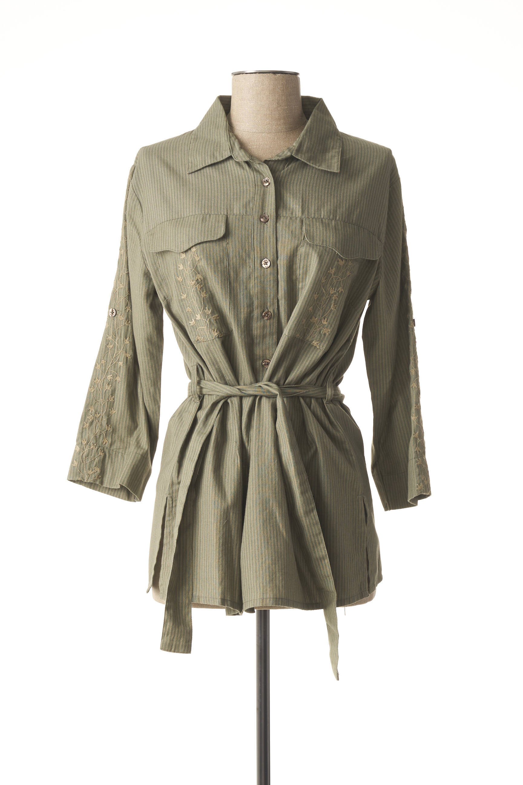 Agathe   Louise Tuniquemanchelongue Femme couleur vert