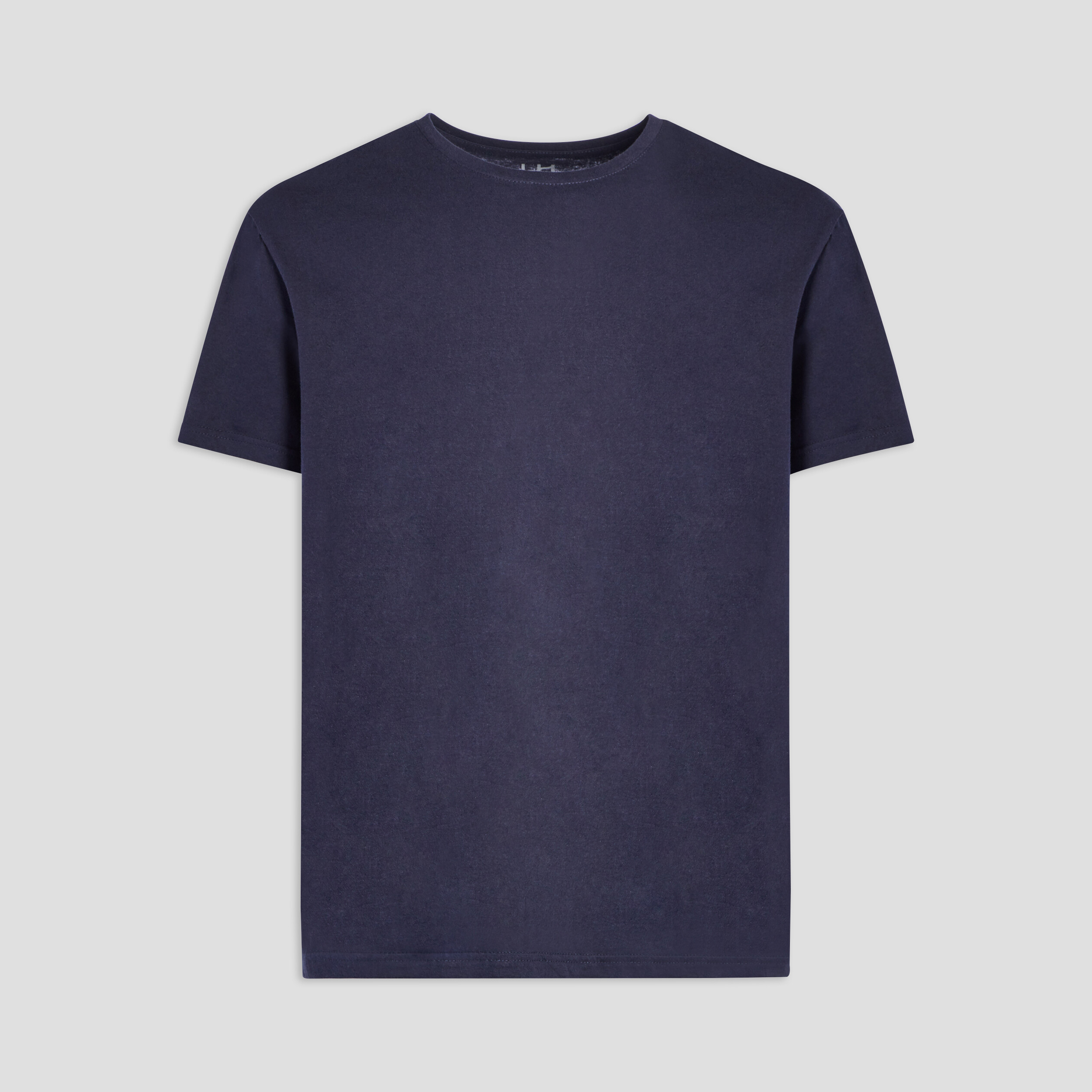 T-shirt en coton manches courtes bleu marine homme | La Halle