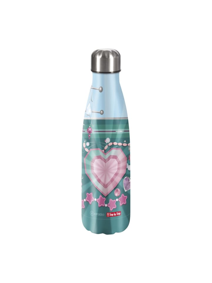 Step by Step Edelstahltrinkflasche in Glitter Heart Hazle, Edelstahl günstig kaufen 28