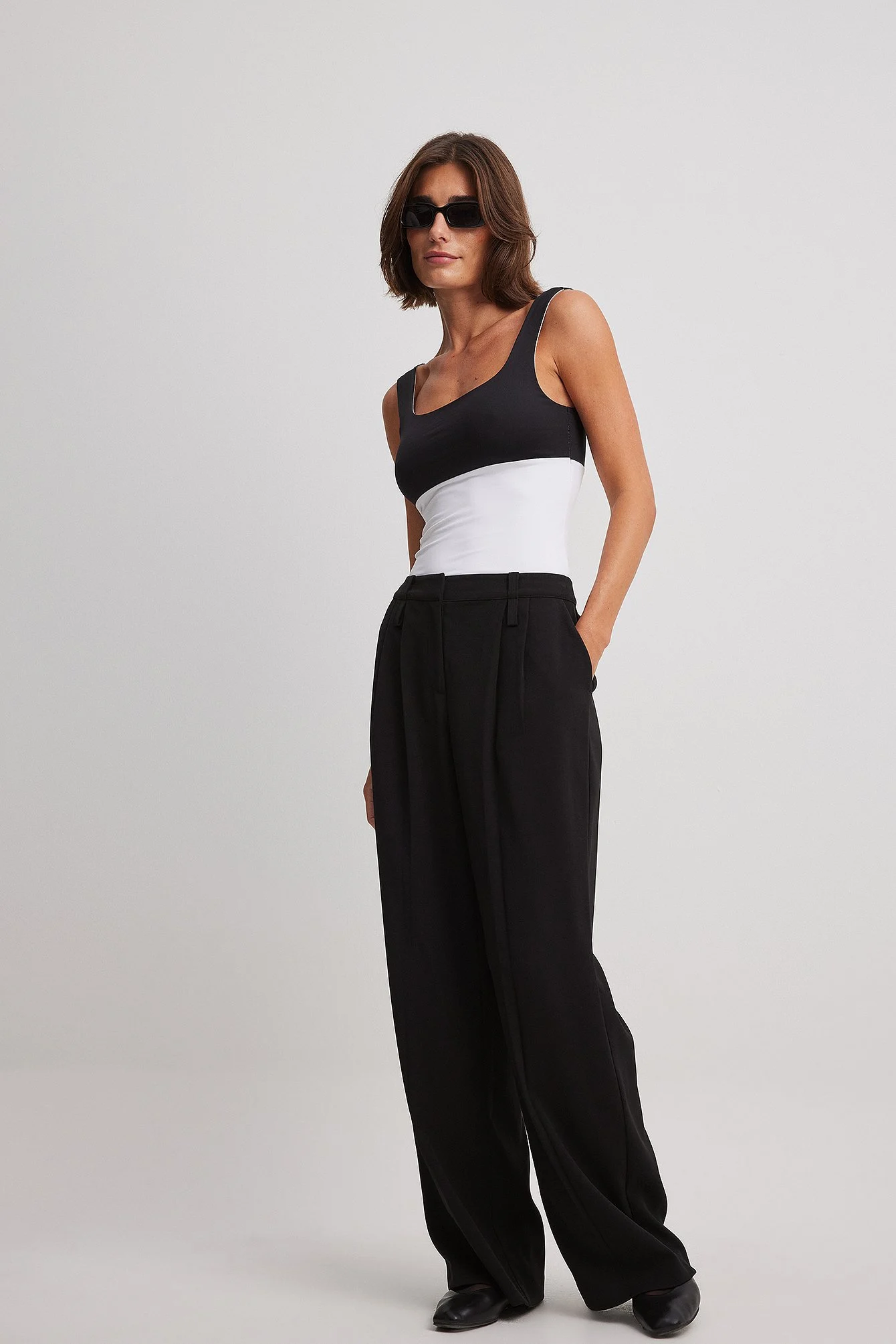 Singlet mit Kontrastdetail