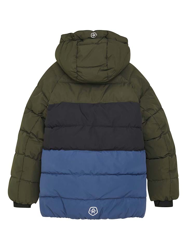 Color Kids Ski-/ Snowboardjacke in Khaki/ Blau günstig kaufen
