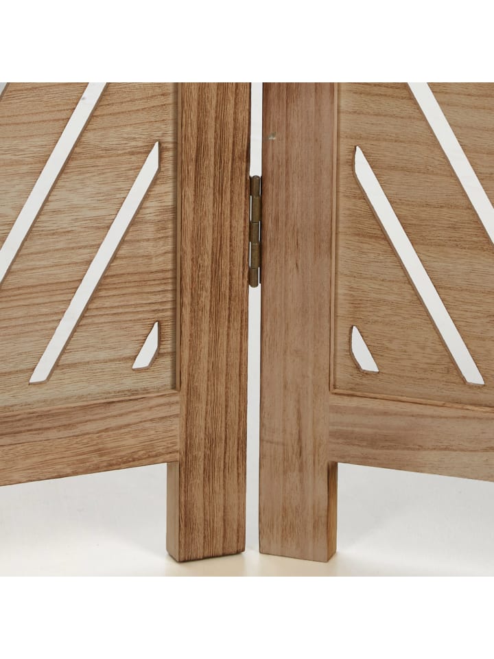 Homestyle4u 3-tlg. Paravent in Braun 120x170 günstig kaufen onesize
