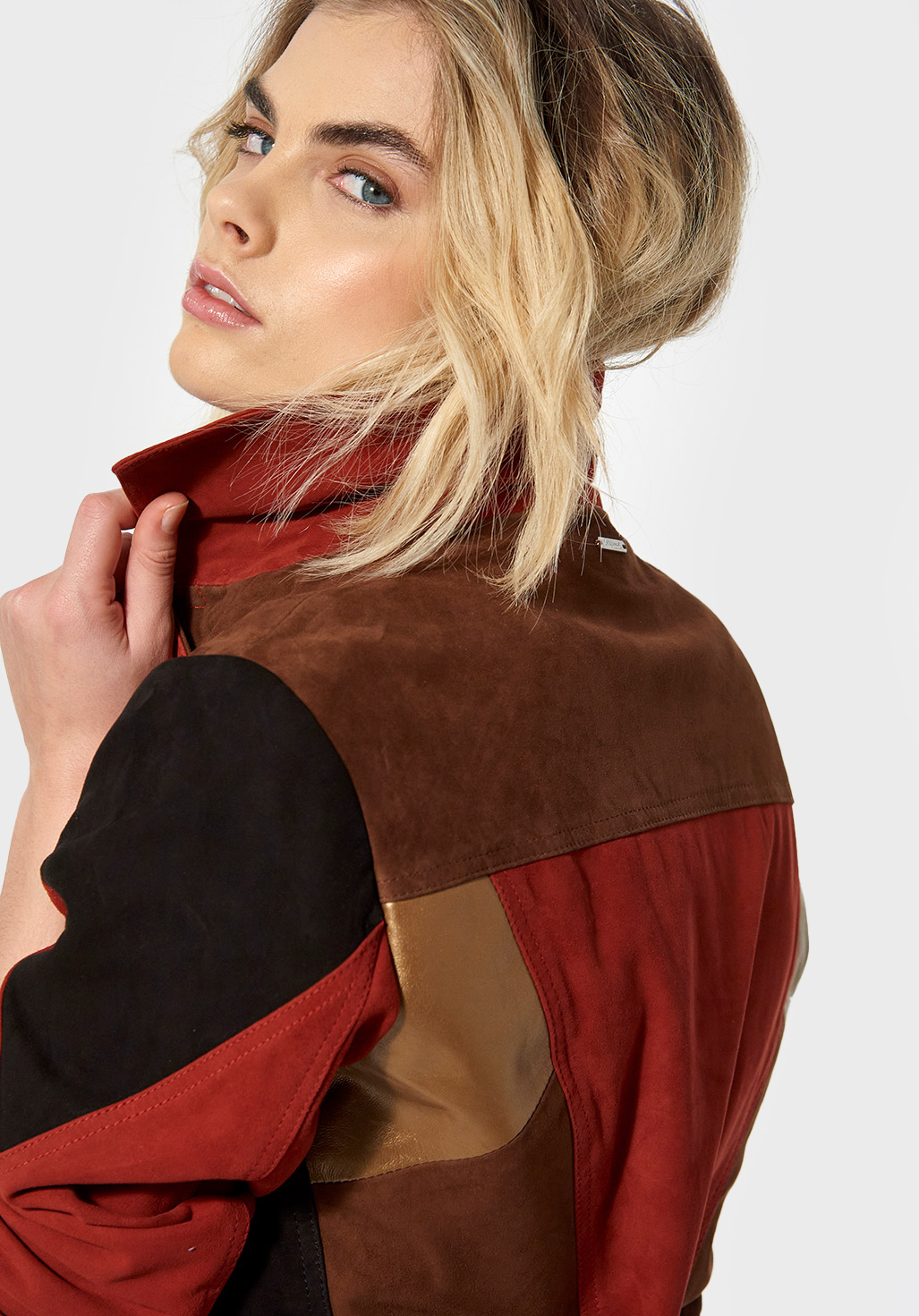 TOYA  Veste régular Femme en cuir