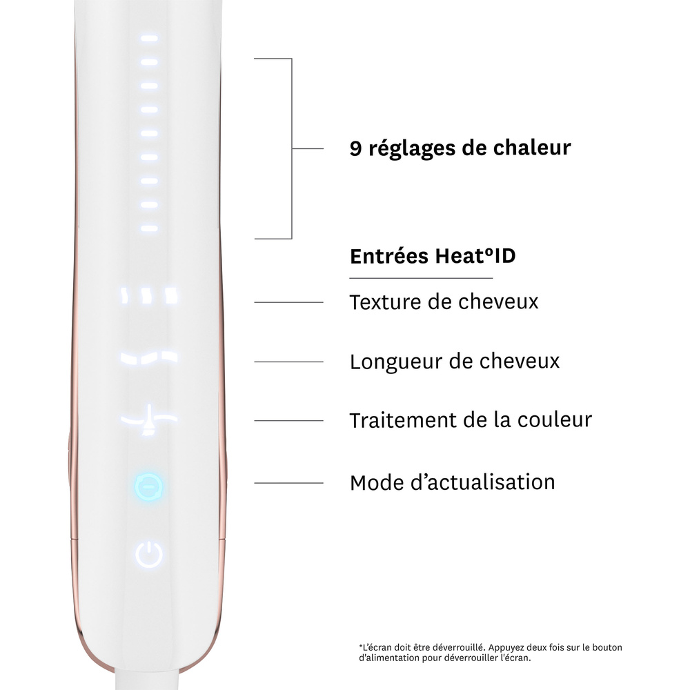 T3 Lucea ID 25 mm Smart Flat Iron with Touch Interface Fers à lisser