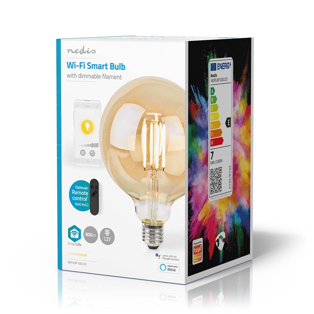 Nedis WIFILRF10G125 SmartLife LED Filament Lampe