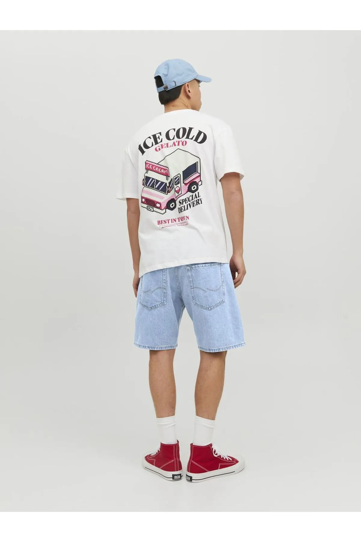 Jack & Jones  Gerade geschnittene Jeans-Shorts für Herren im Relaxed Fit - 12223606