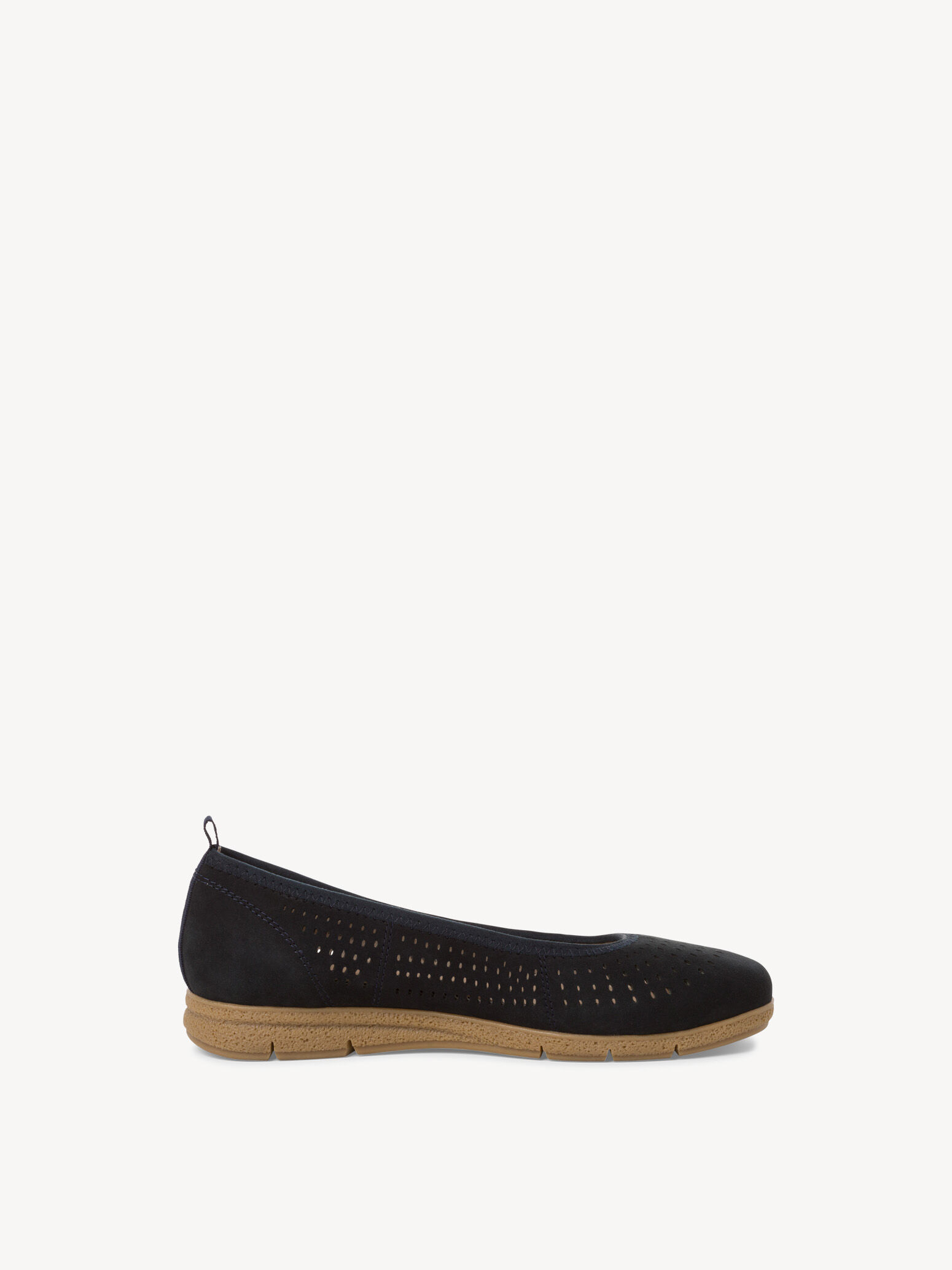 Ballerine en cuir - bleu