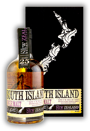 New Zealand Whisky Collection South Island Single Malt 25 Years New Zealand Whisky Collection South Island Single Malt 25 Years Ein außergewöhnlich seltener Dram aus den letzten verbliebenen Beständen der einst südlichsten Destillerie der Welt. Alter