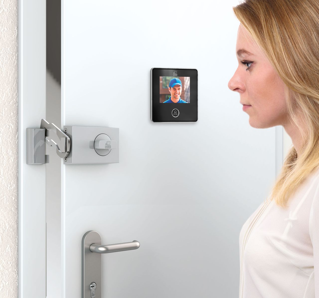 Basi Digitaler Türspion - TS 800 - schwarz