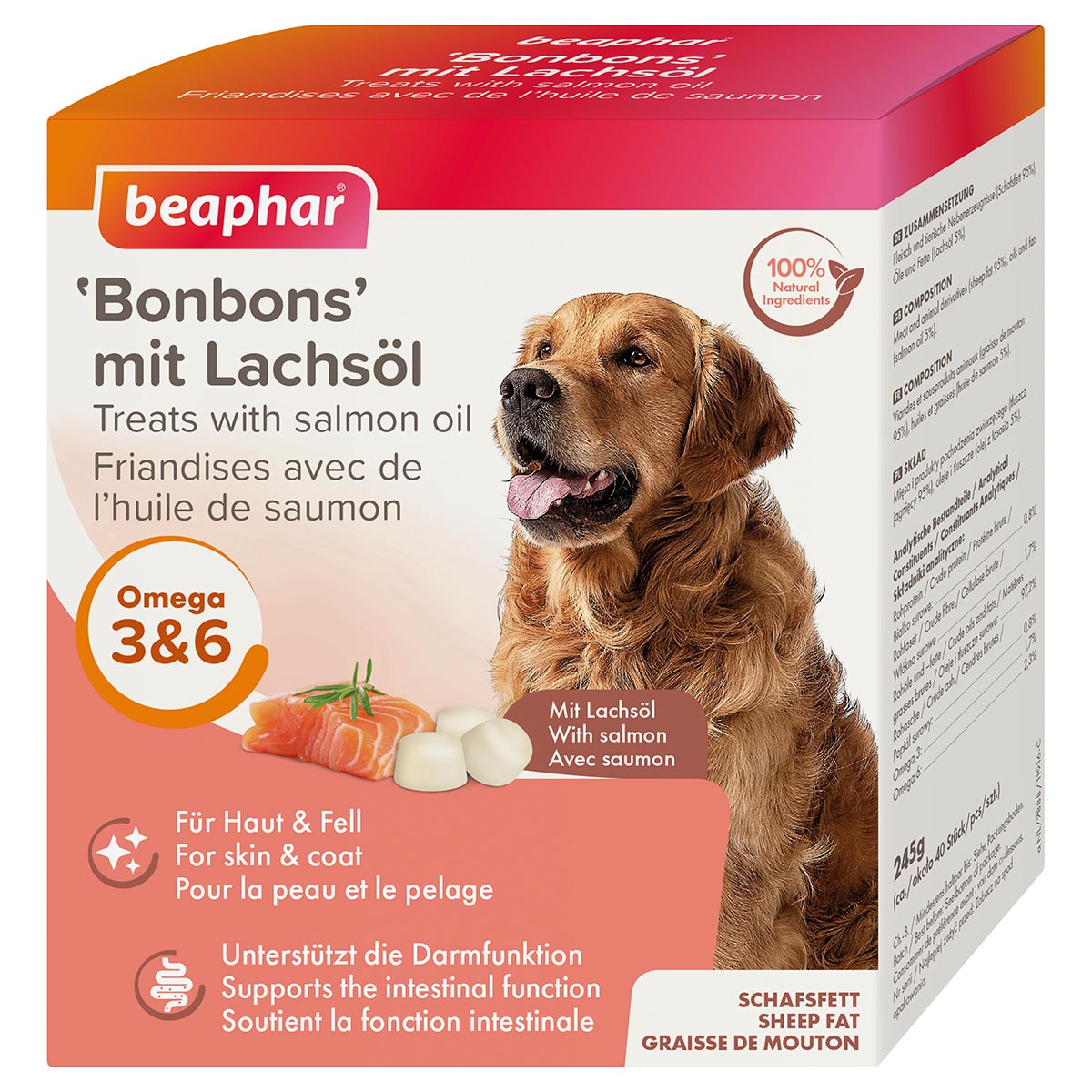 beaphar Lachsöl Bonbons 245g günstig kaufen bei ZooRoyal