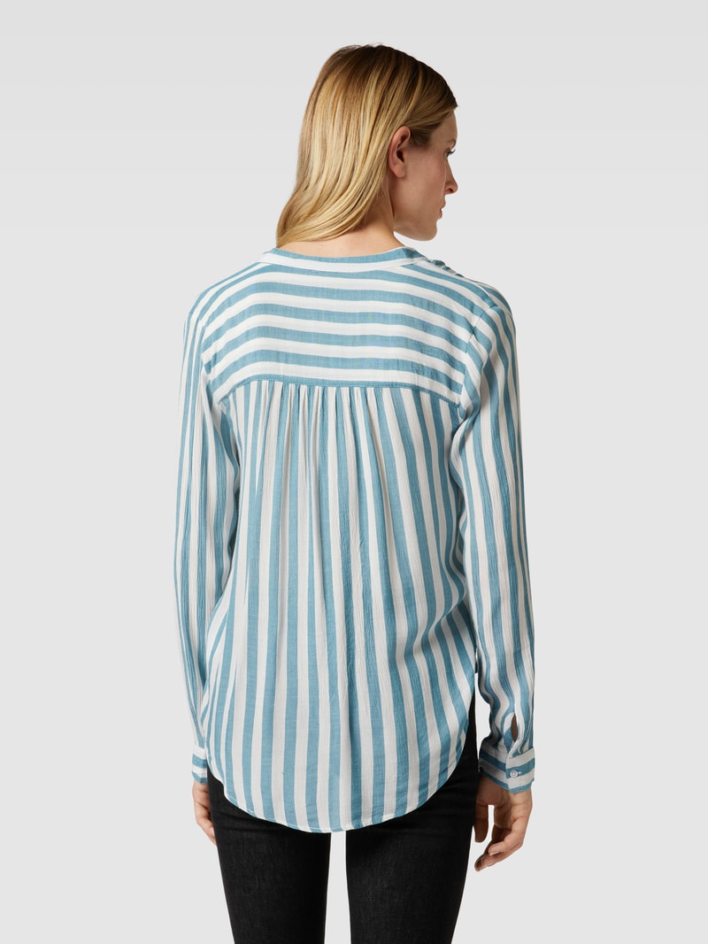 Blusenshirt mit Streifenmuster in rauchblau