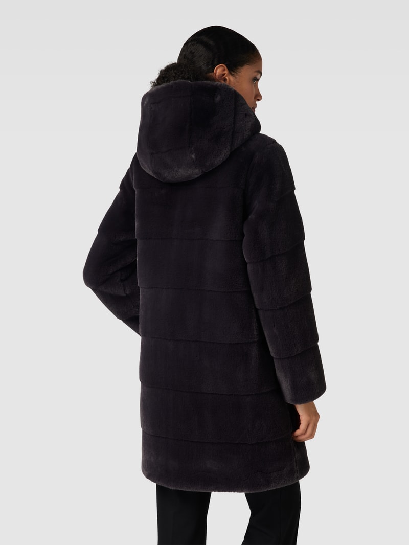 Jacke mit Kunstfell in anthrazit
