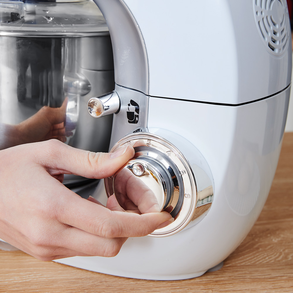 Casaria monzana® Küchenmaschine Noblesse Silber 1000W 4,5L