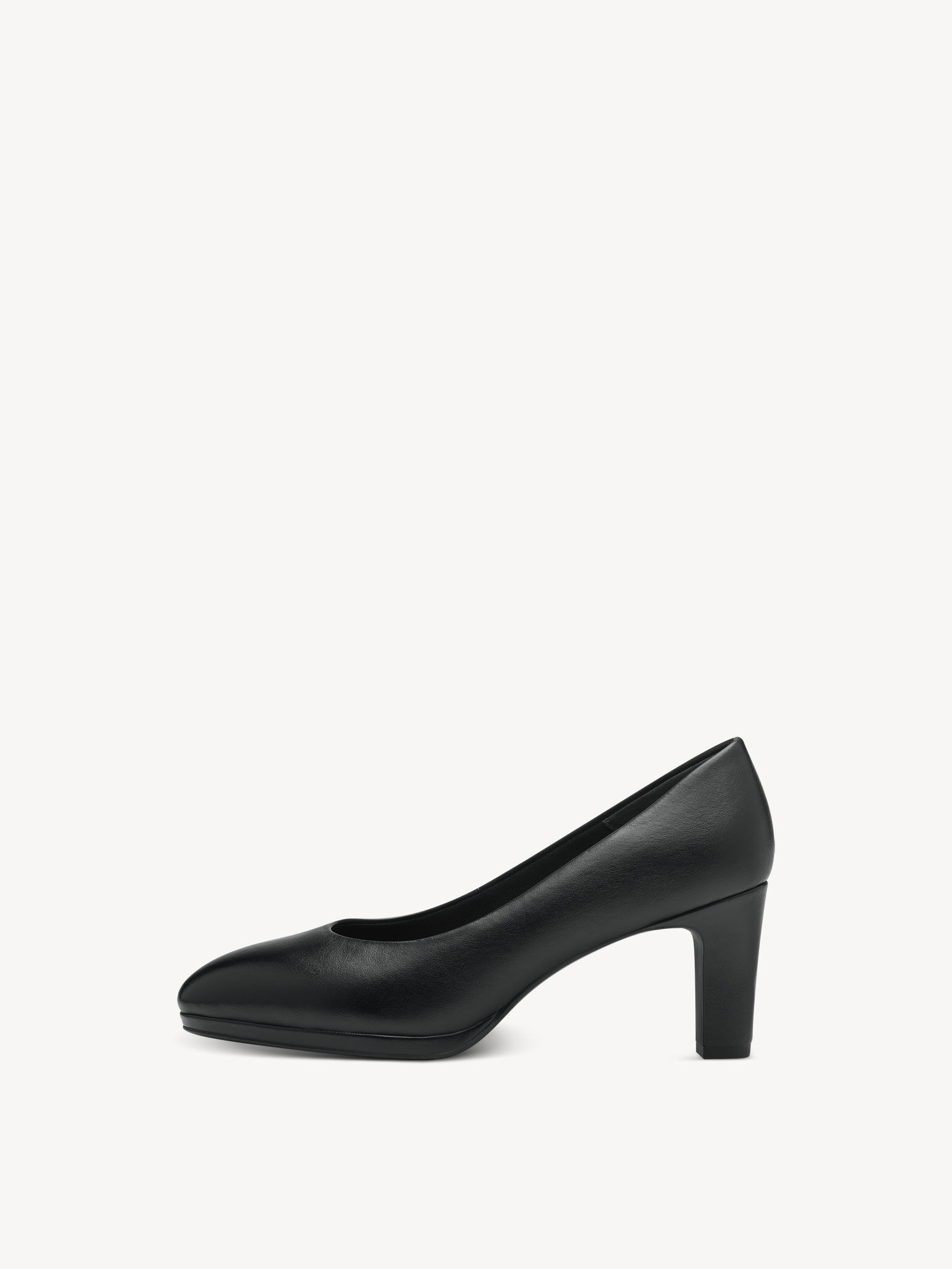 Escarpin en cuir - noir