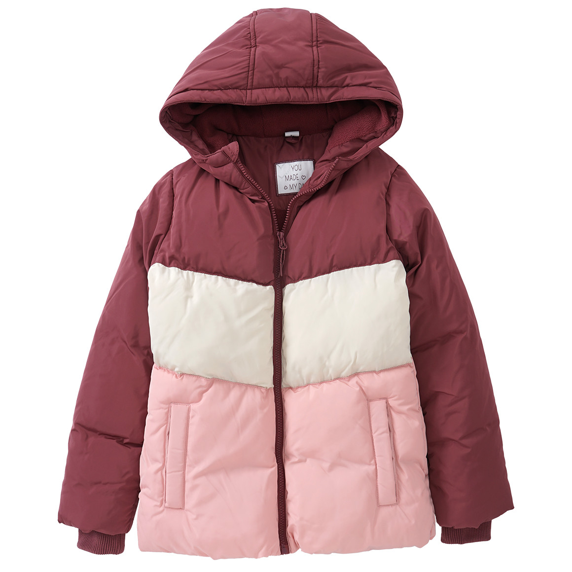 Mädchen Steppjacke mit Kapuze
