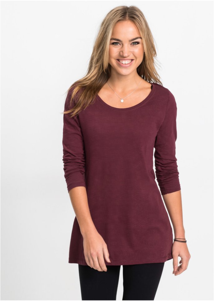Langarmshirt mit Rundhalsausschnitt
