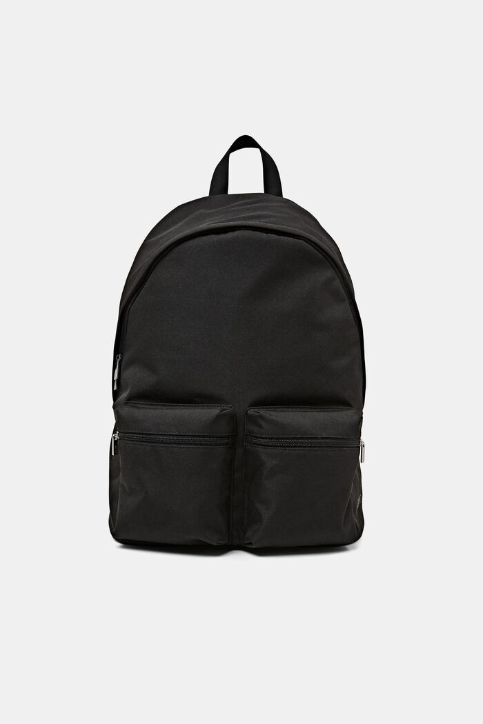 Rucksack aus Webstoff mit Zipperfach