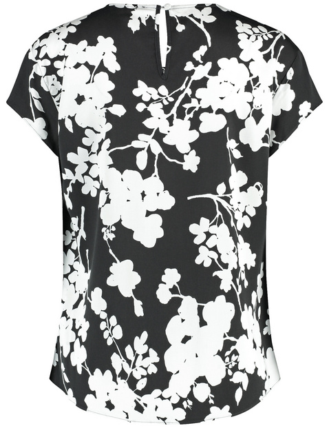 Kurzarmbluse mit Floralprint