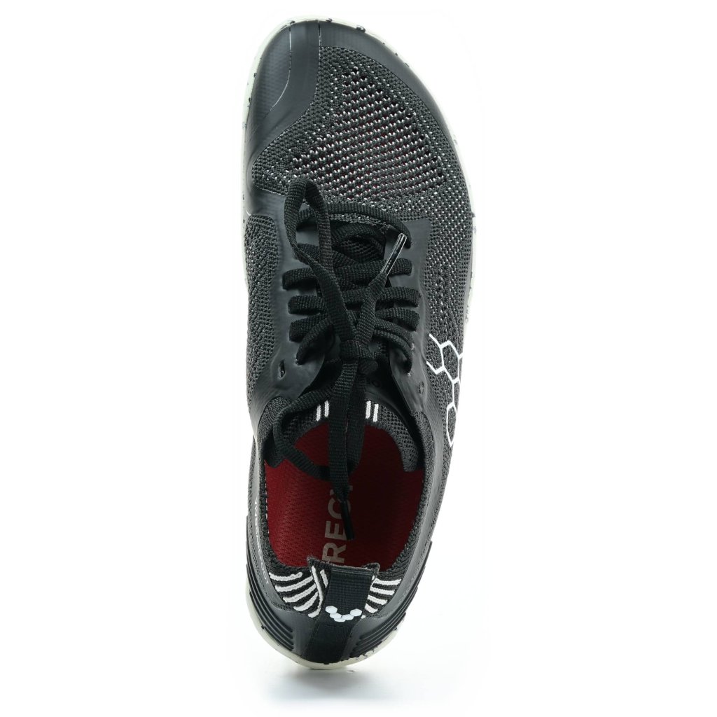 Vivobarefoot Geo Racer Knit L Obsidian Textil sportliche Barfußschuhe