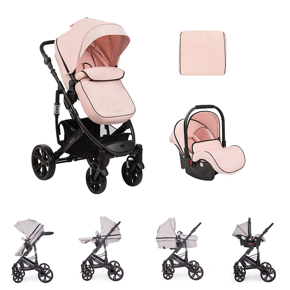 Kombikinderwagen 3 in 1 Beloved Kombikinderwagen