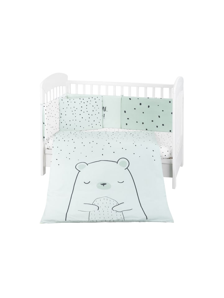 Kikkaboo Bettwäsche Bär 6-tlg. 135 x 95 in grün günstig kaufen onesize