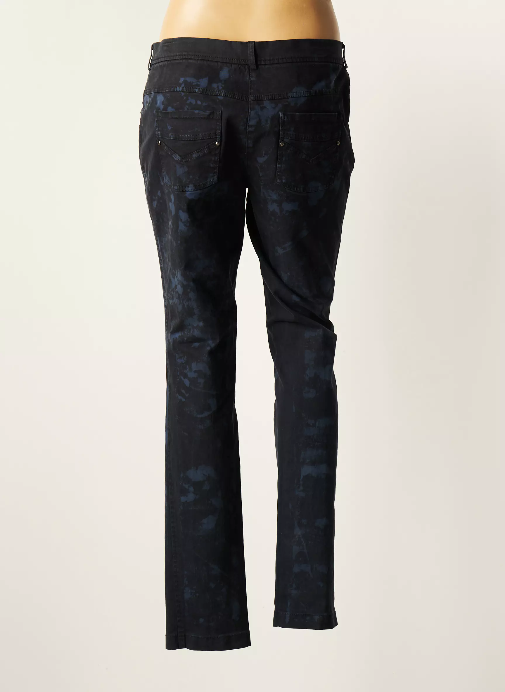 O K S Pantalons Slim Femme couleur bleu
