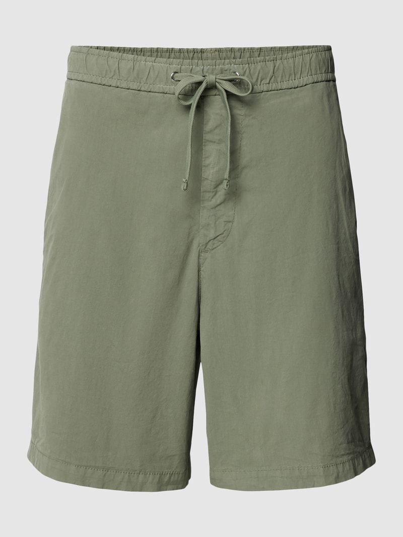 Shorts mit elastischem Bund Modell 'Karlos' in lindgrün