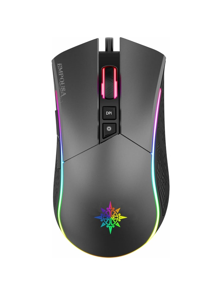Inca INCA IMG-GT19 RGB 7D Makro-Tasten Profiosonelle Gaming-Maus schwarz in schwarz günstig kaufen onesize