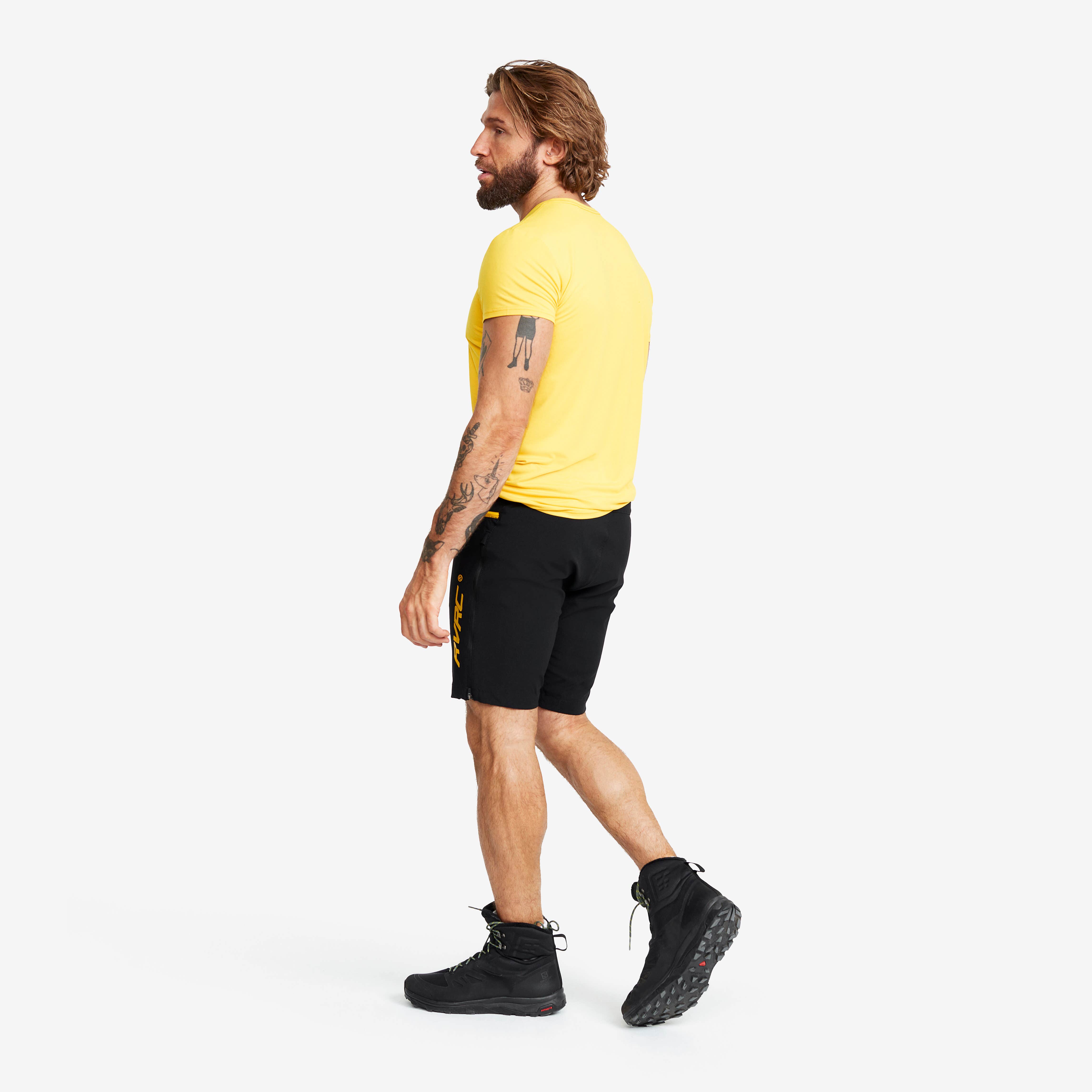 Trail Pro Shorts Homme Black/Yellow