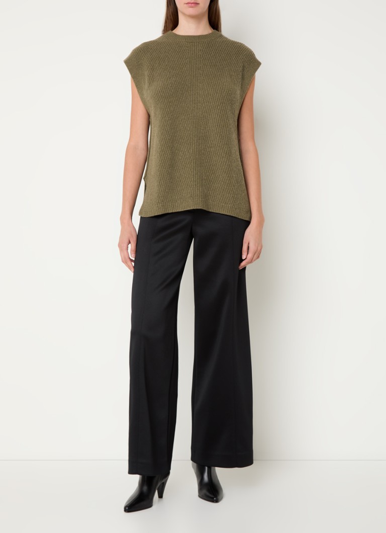 Φούτερ Benetton Chunky knit Spencer από μείγμα μαλλιού