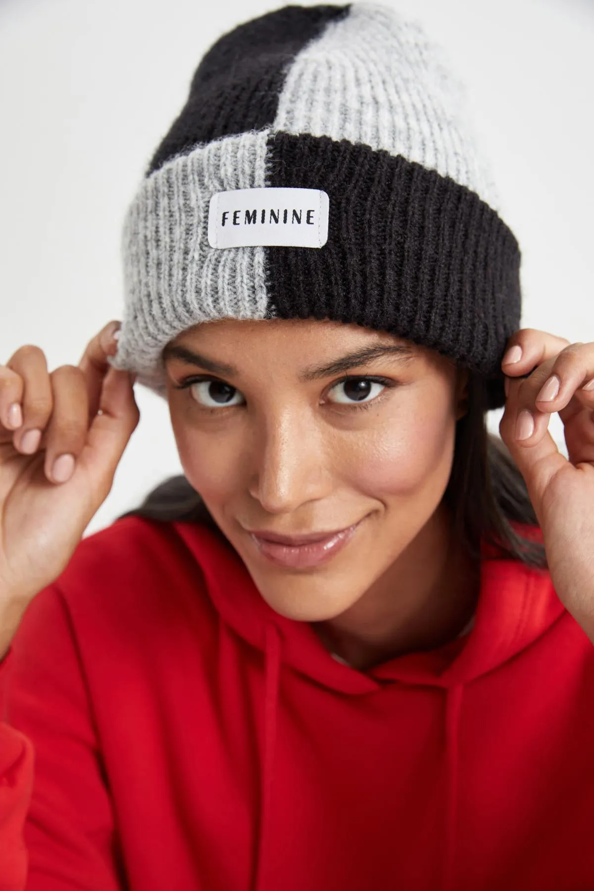 DeFacto  Gewebte, beschriftete Strickmütze für Damen
