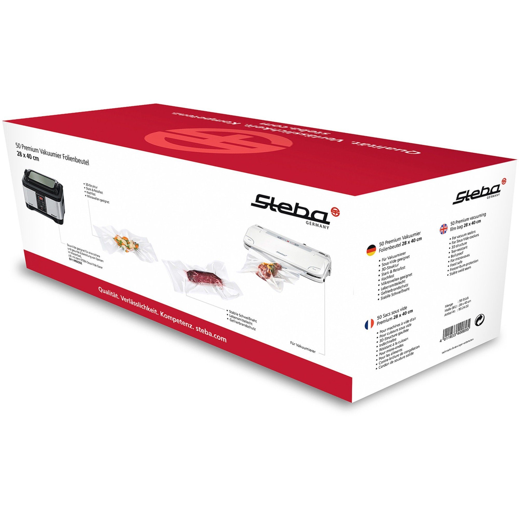 Steba Vakuumierer Steba Vakuumierbeutel 28 x 40cm, Vakuumier-Folien